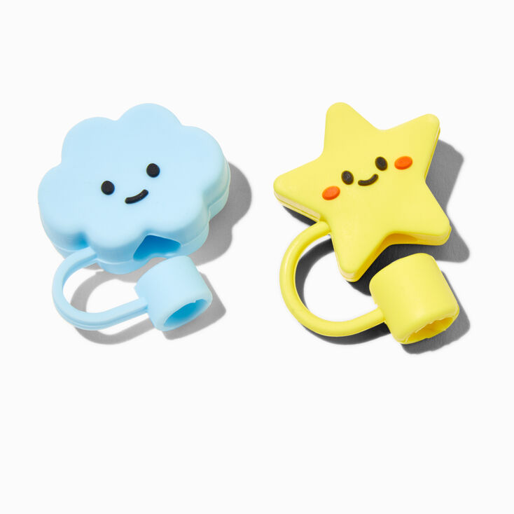 Cloud &amp; Star Straw Covers - 2 Pack,