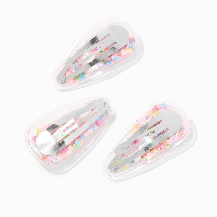 Easter Icons Shakey Confetti Snap Hair Clips - 6 Pack,