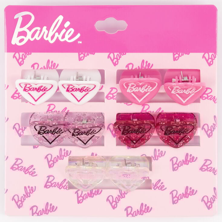 Mini pinces &agrave; cheveux Barbie&trade; - Lot de 10,