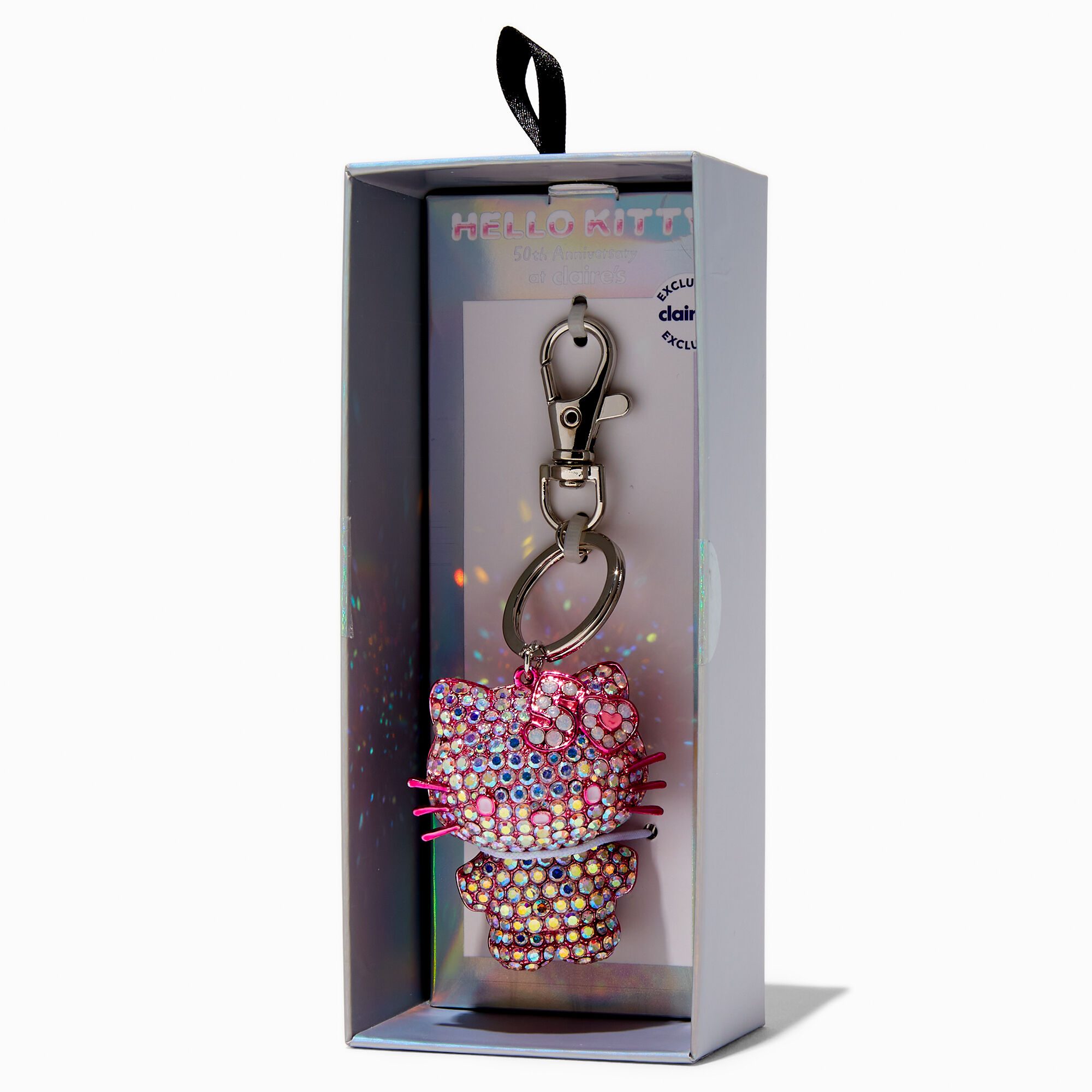 Diamond bling keyring top
