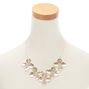 Rose Gold Large Flower Petal Statement Necklace,