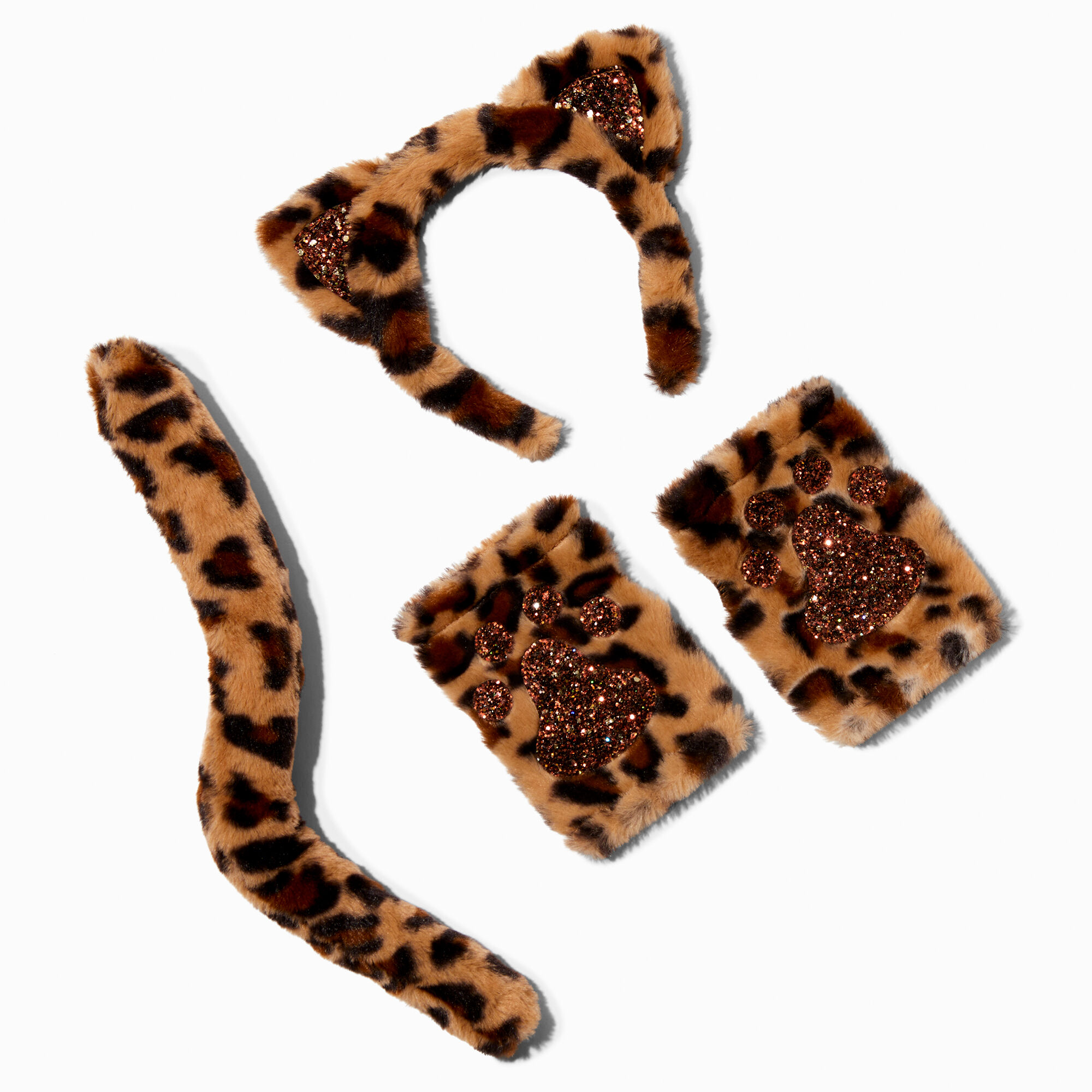 View Claires Sparkle Leopard Dress Up Set 3 Pack Brown information