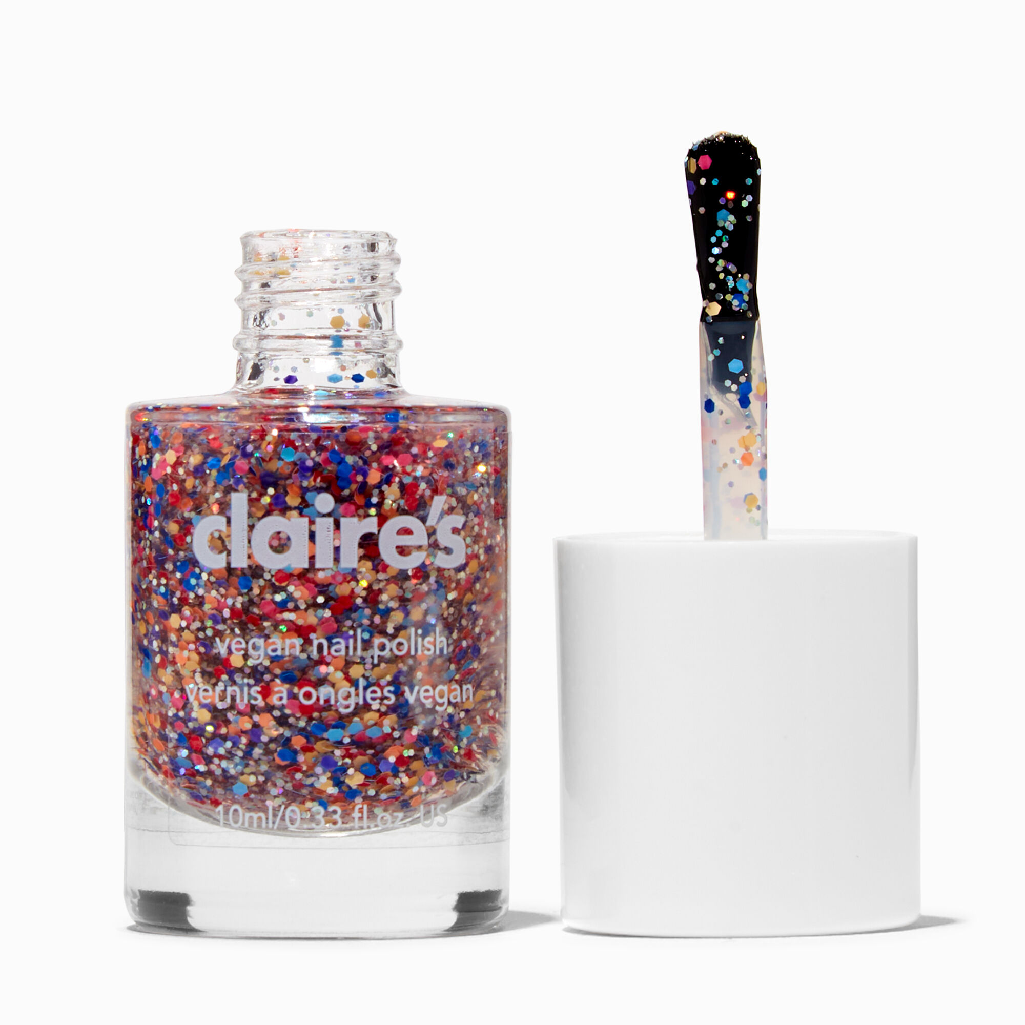 View Claires Vegan Glitter Nail Polish Confetti Culture information