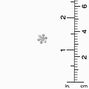 Sterling Silver Cubic Zirconia Snowflake Stud Earrings ,