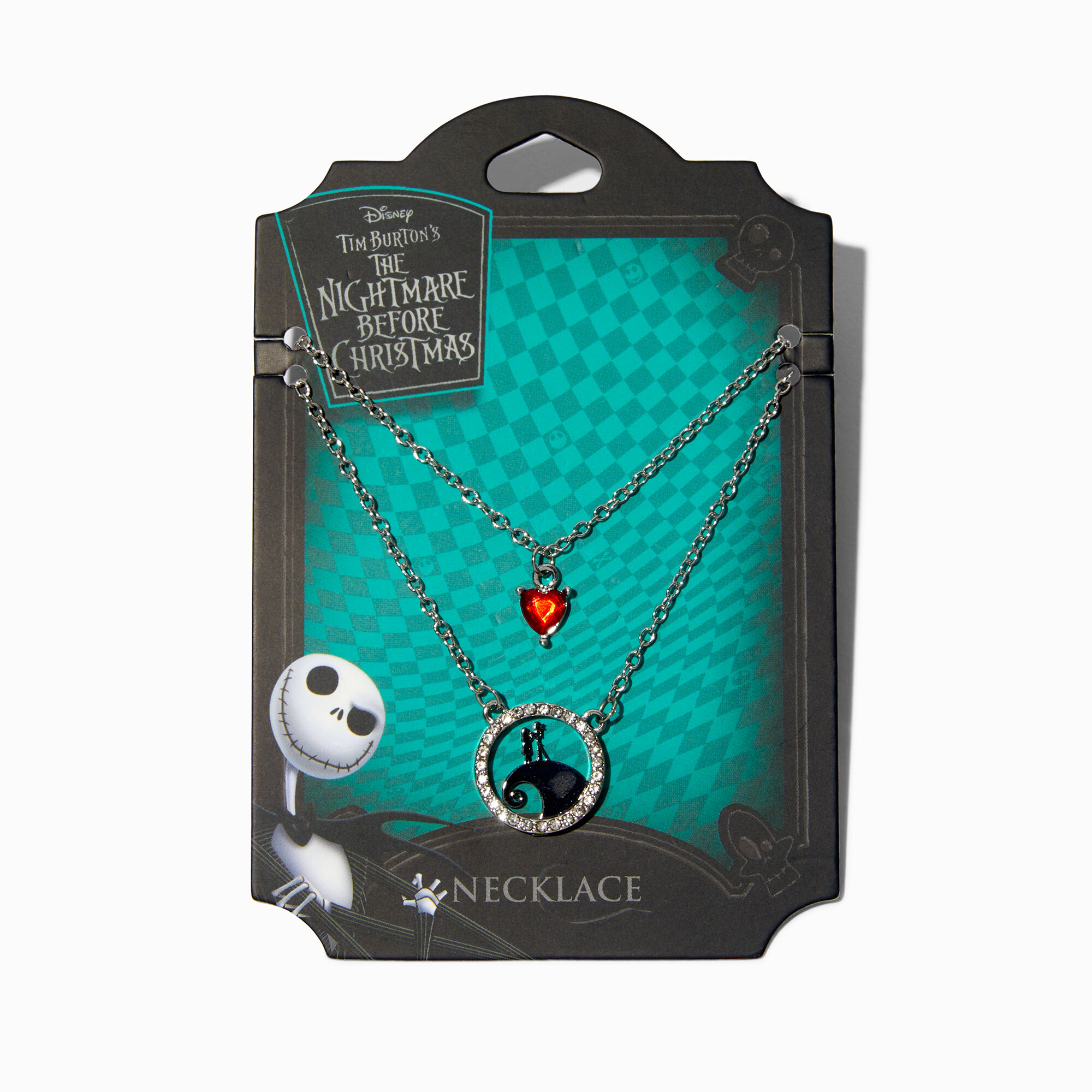 View Claires The Nightmare Before Christmas Necklace Set 2 Pack Silver information