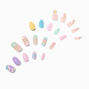 Rainbow Pastel Vegan Faux Nail Set - 4 Pack,