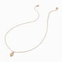 Gold-tone Pav&eacute; Hamsa Pendant Necklace ,
