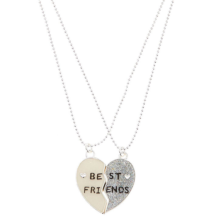 Broken Heart Best Friends Pendant Necklaces 2 Pack Claire S Us Best Friends Pendant Necklaces 2 Pack