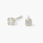 14kt White Gold 0.1 ct tw Diamond Studs Ear Piercing Kit with Ear Care Solution,