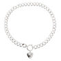 Silver Heart Pendant Chain Necklace,