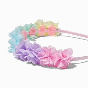 Claire&#39;s Club Pastel Rainbow Flower Headband,