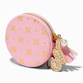 Golden Initial Coin Purse - N,