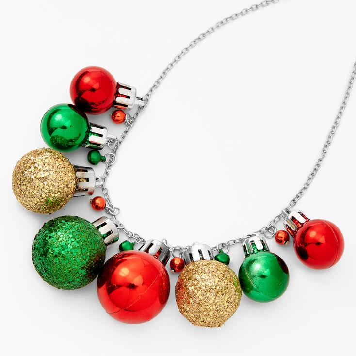 Collier d&eacute;corations couleur argent&eacute;e No&euml;l - Multicolore,