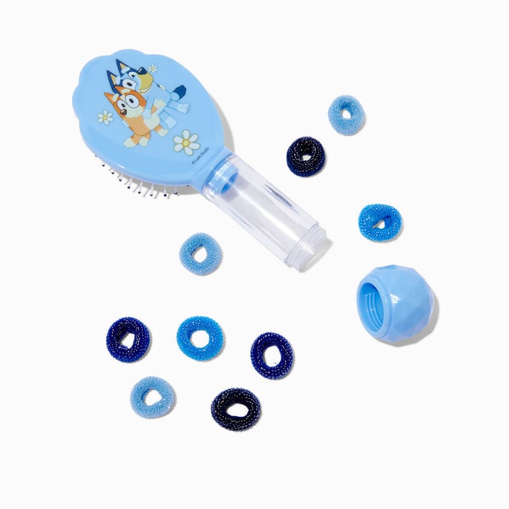 Brosse &agrave; cheveux plate et &eacute;lastiques Bluey,