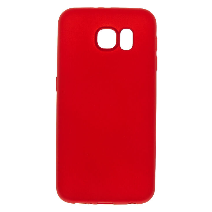 Claire's Coque de portable avec découpe logo au fini mat - Compatible avec Samsung Galaxy S6