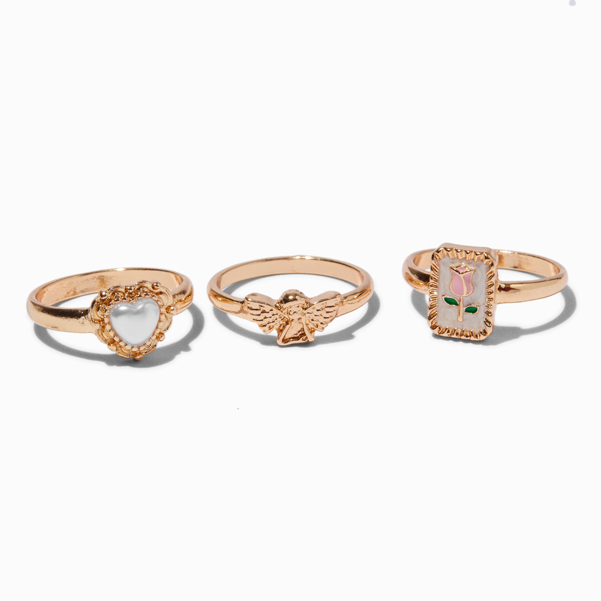 Uptown Girl Rings - 3 Pack,
