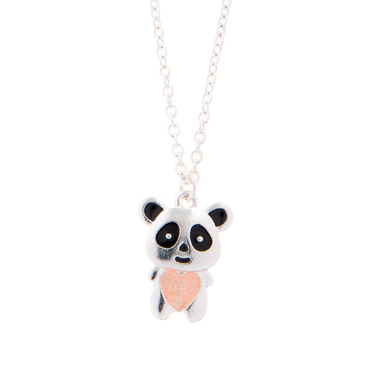Pendentif &agrave; panda paillet&eacute;,