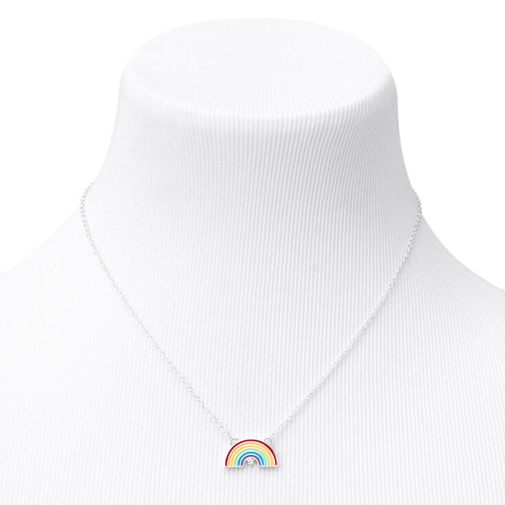 Rainbow Pendant Necklace,