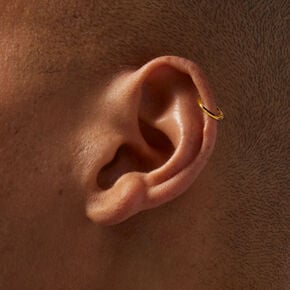 18k Gold Plated Titanium 16G Crystal Marquise Cartilage Stud &amp; Hoop Earrings - 3 Pack,
