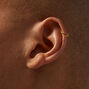Boucles d&rsquo;oreilles et clou de piercing au cartilage strass marquise 1,2&nbsp;mm en titane couleur dor&eacute;e - Lot de 3,