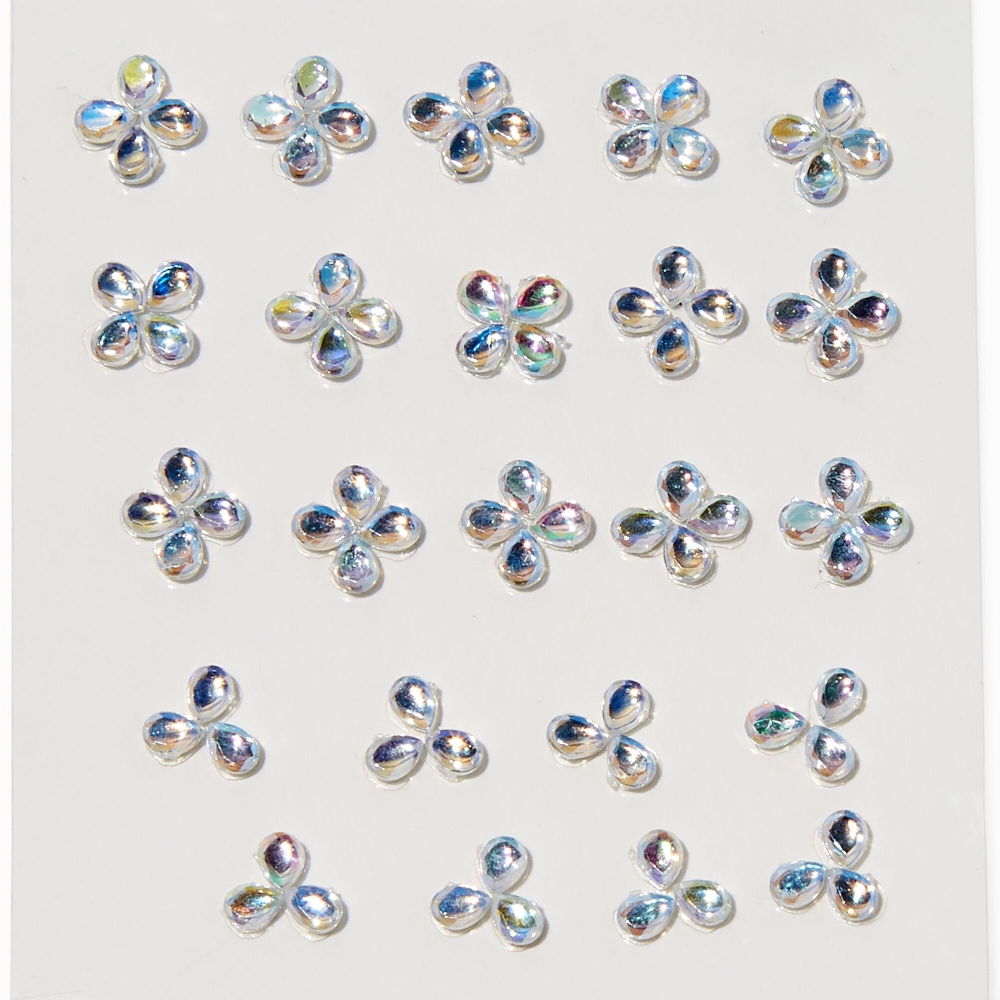 Mini Iridescent Flowers Body Gems,