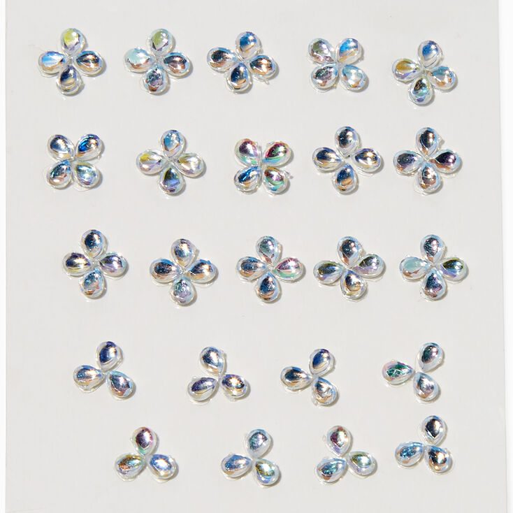Mini Iridescent Flowers Body Gems,
