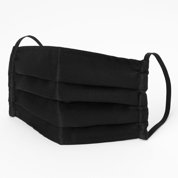 Claire's Masque en tissu plissé noir - Taille adulte