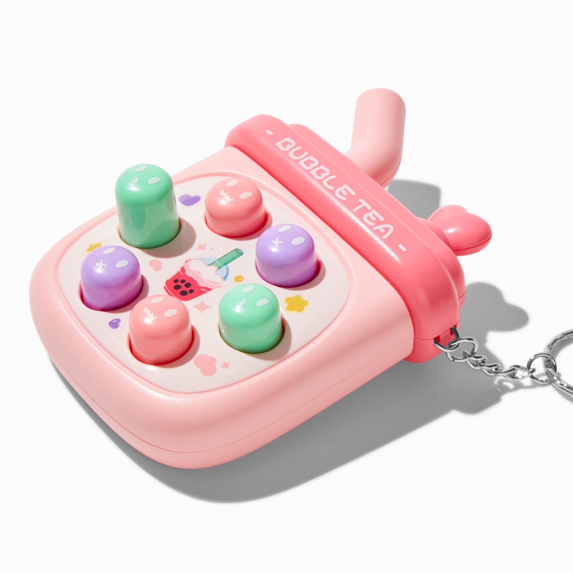 Whac-A-Mole Bubble Tea Game Keyring,