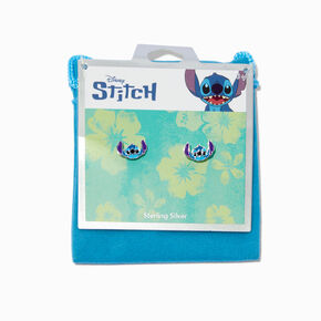 Sterling Silver Disney Stitch Enamel Stud Earrings,