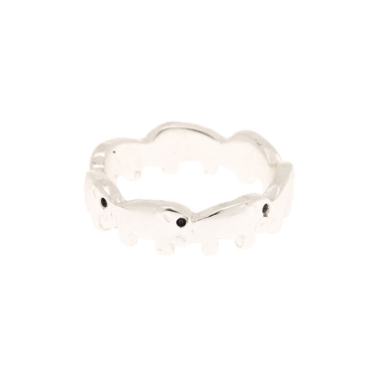 Claire's Bague de phalange éléphant couleur argenté