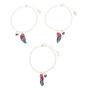 Lot de 3&nbsp;bracelets d&#39;amiti&eacute; avec c&oelig;ur &agrave; paillettes cosmiques,