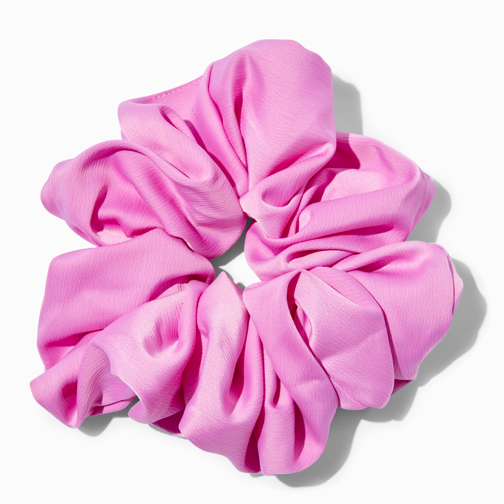 View Claires Giant Silky Orchid Hair Scrunchie Bracelet Pink information