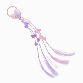 Claire&#39;s Club Pastel Shaky Heart Faux Hair Tie,