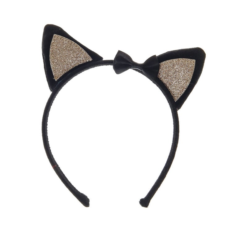 Claire&#39;s Club Cat Ears Headband - Black,