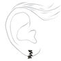 Mixed Metal 10MM Leaf Hoop Earrings - 3 Pack,
