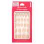 Simple French Tip Stiletto Press On Faux Nail Set - 24 Pack,