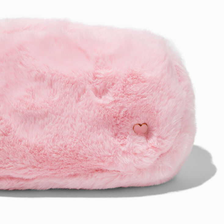 Blush Pink Furry Fanny Pack,