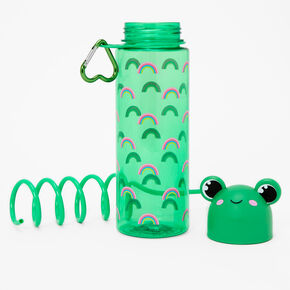 Green Frog Rainbow Water Bottle,