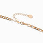 Gold-tone Tassel Lasso Pendant Necklace ,