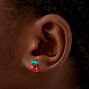 Fresh Fruit Glitter Stud Earrings - 6 Pack,