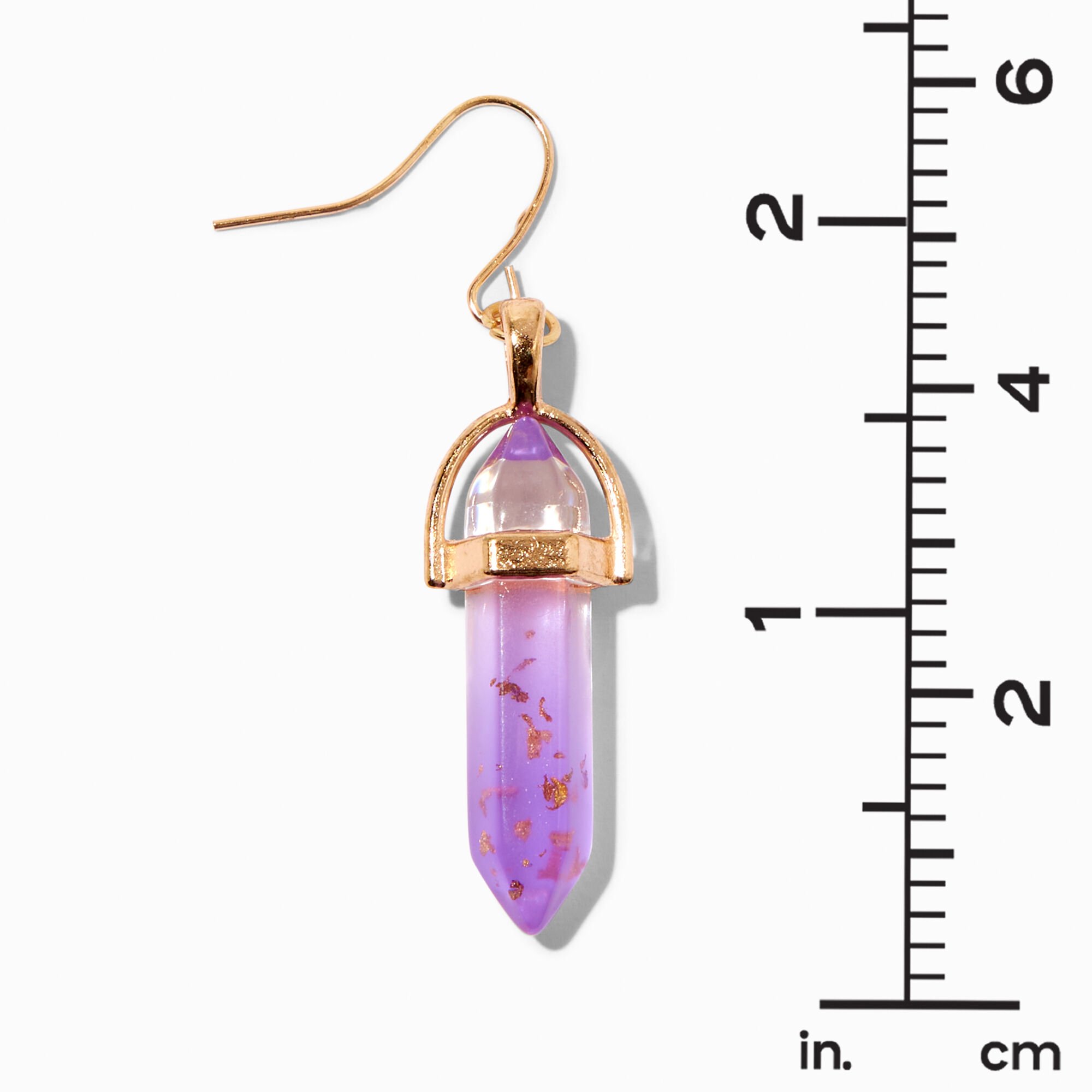 Purple glow in the dark deals earrings