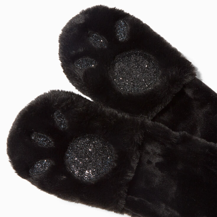 Black Cat Glitter Hood,
