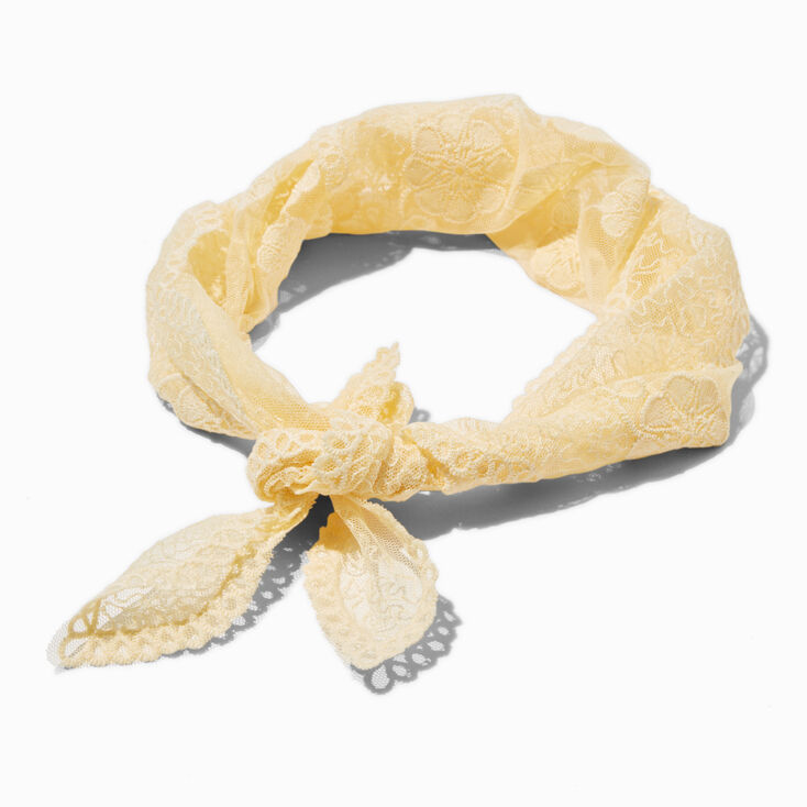 Boho Ivory Lace Headwrap,