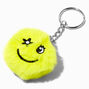  Best Friends Pom Pom Star Happy Face Keychains - 3 Pack,