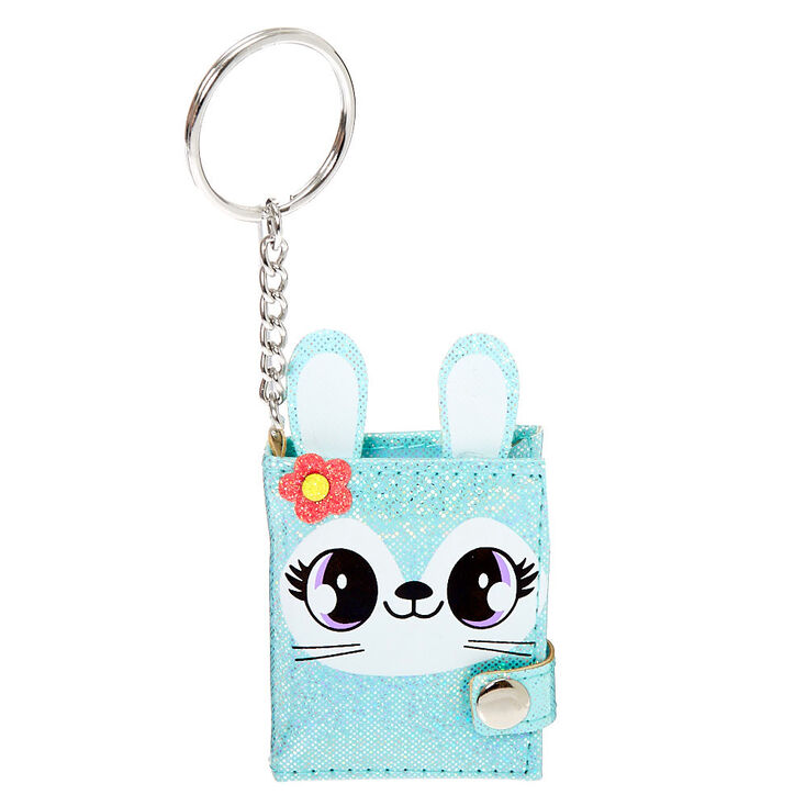 Claire's Porte-clés mini journal intime Jade la lapine - Vert menthe