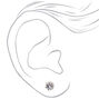 Anodized Crystal Stud Earrings - 9 Pack,