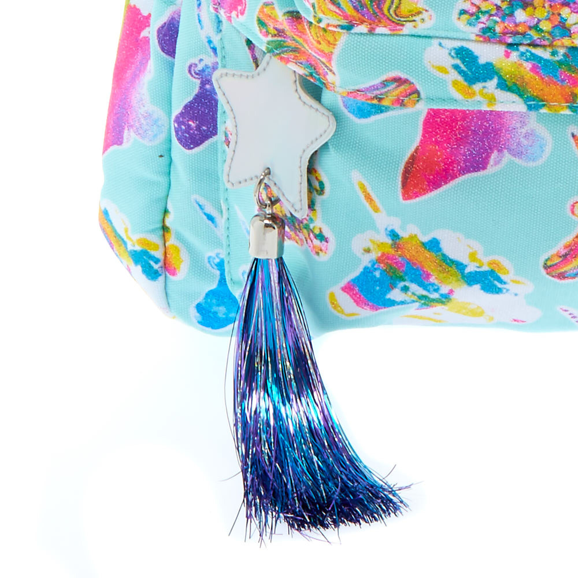 Unicorn Print Glitter Backpack - Mint | Claire's US