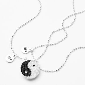 Best Friends Yin Yang Split Pendant Necklaces - 2 Pack,