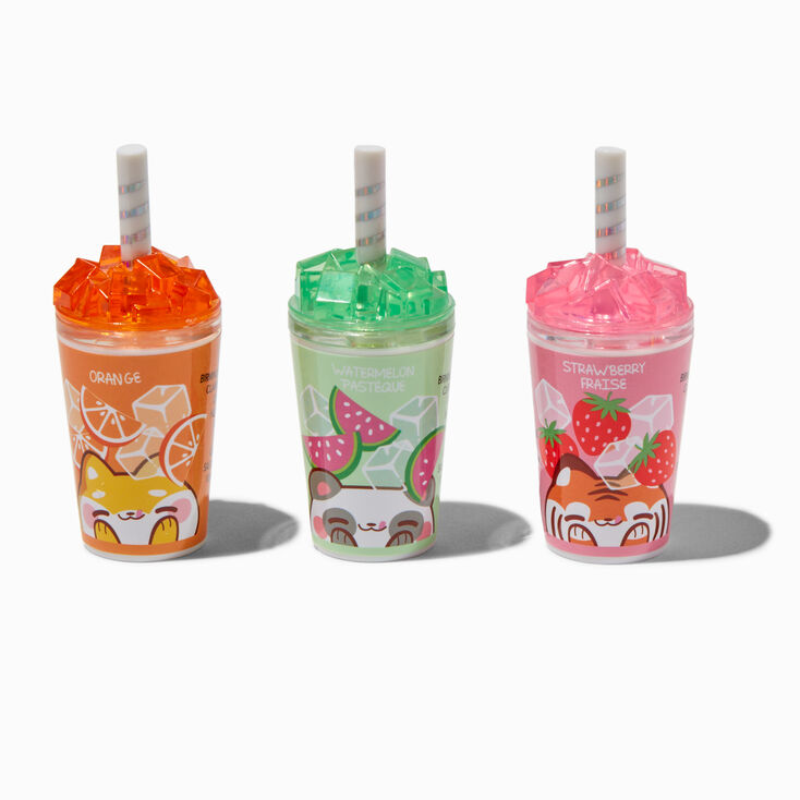 Ice Drinks Critters Lip Balm Set - 3 Pack,