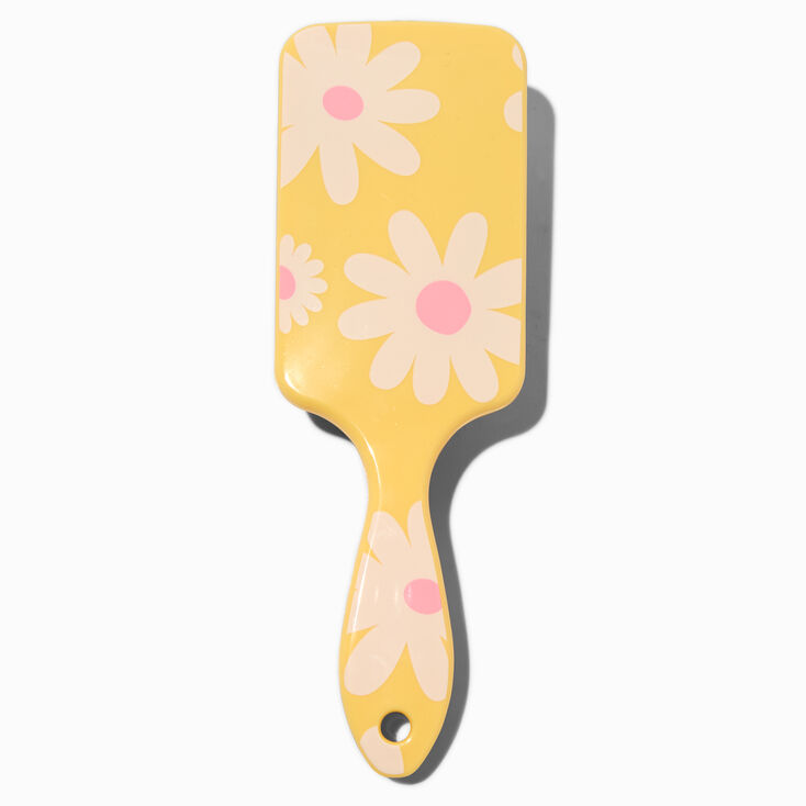Yellow Daisy Paddle Hair Brush,
